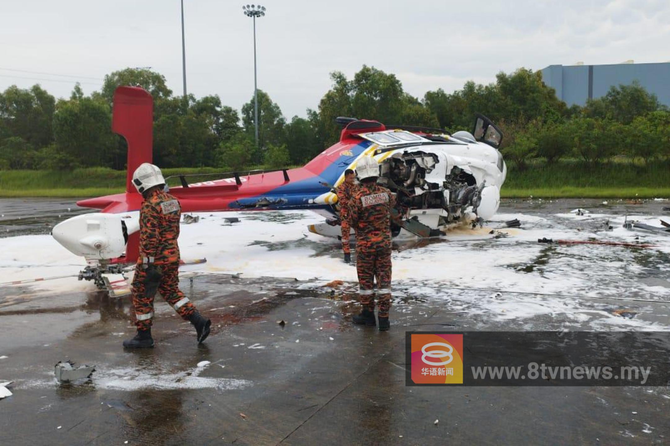 测试期间硬着陆 直升机坠毁7人获救