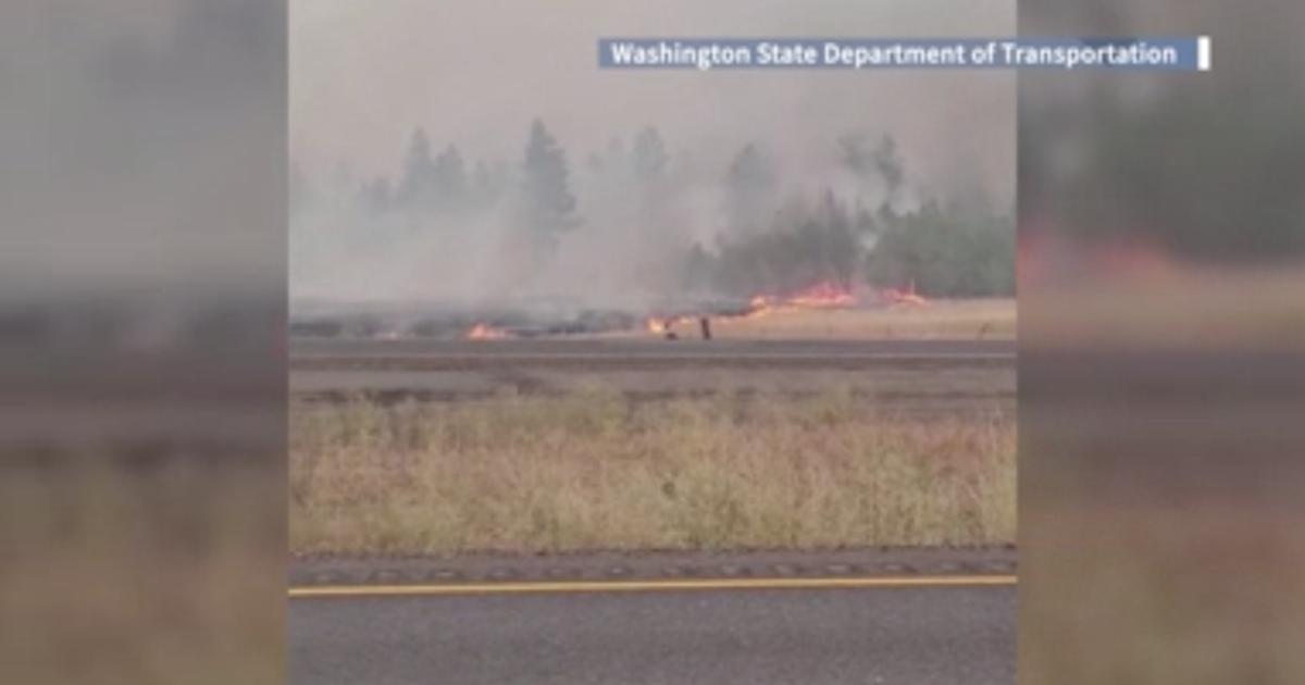 华盛顿州野火夺1命 近1.9万英亩被烧毁