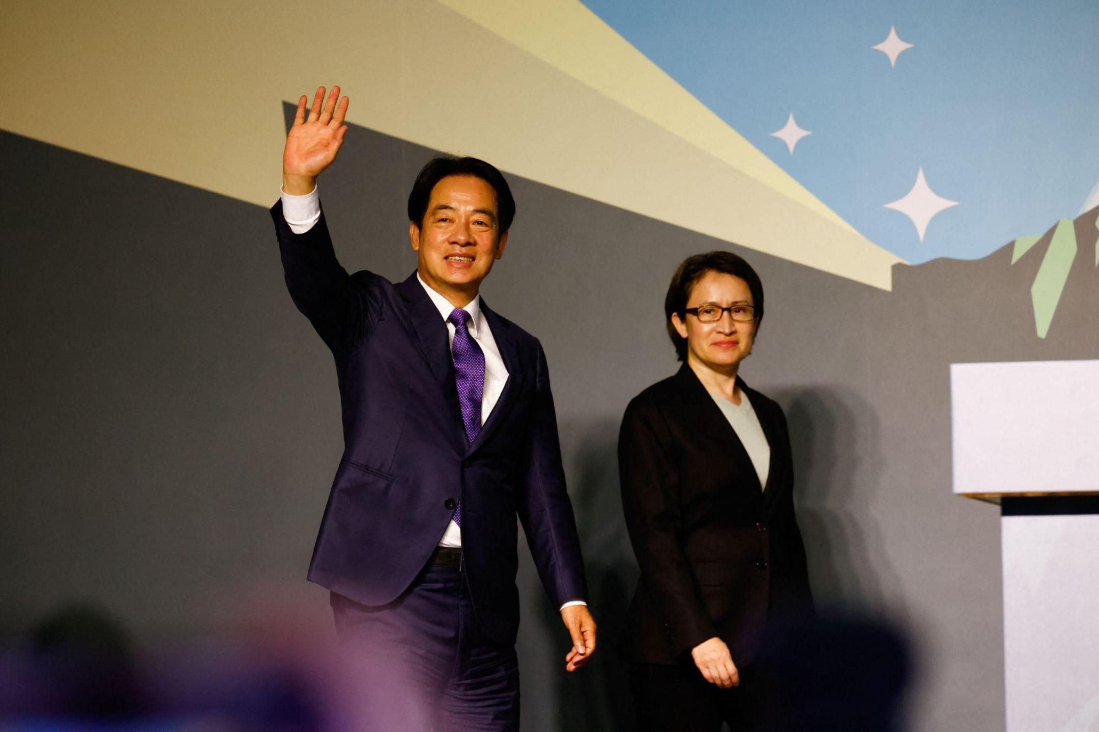 【2024台湾大选开票】赖清德宣布胜选  民进党保住总统宝座