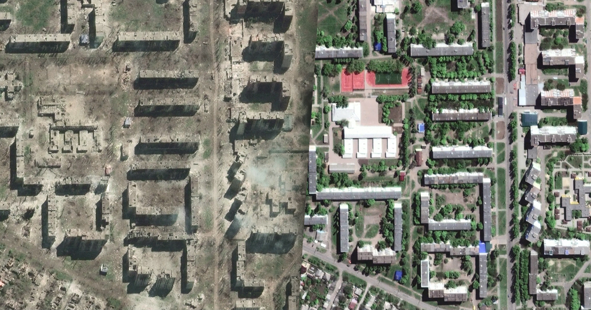 【俄乌战争2周年】 卫星图像对比 炮火杀伤力尽显