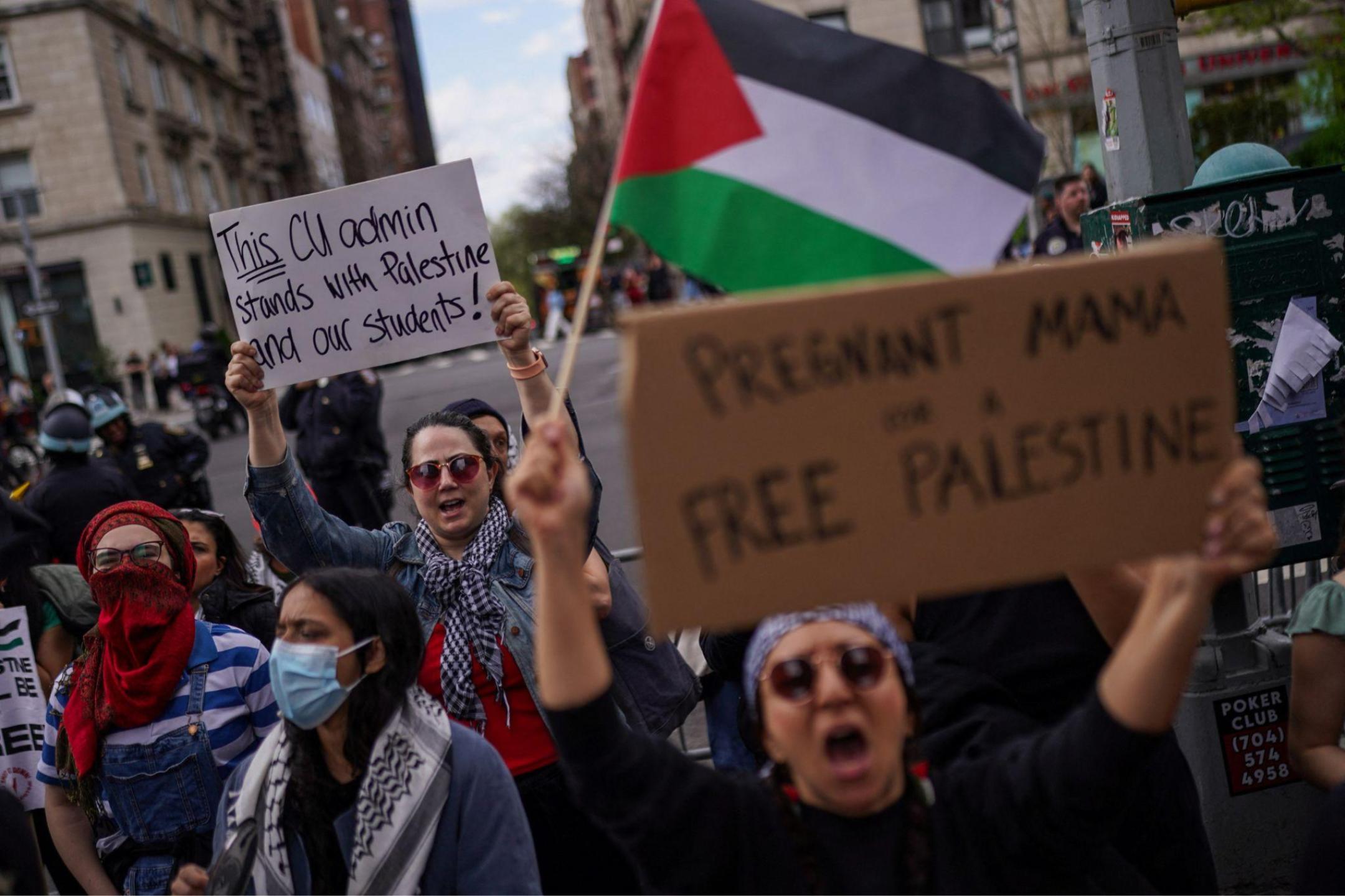 哥大示威充斥“反犹主义”  白宫斥和平抗议变调