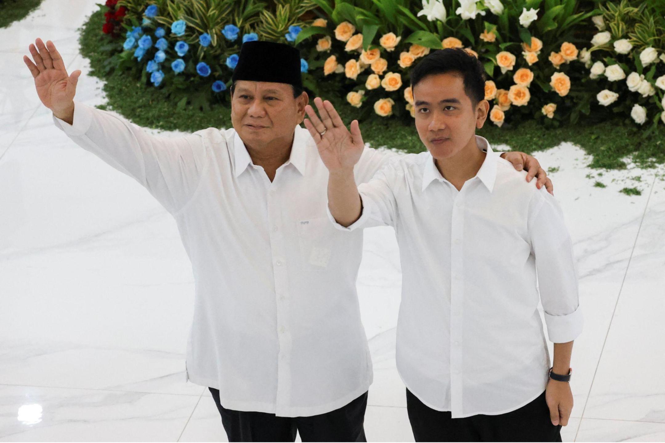 普拉博沃成新任印尼总统 吉布兰为最年轻副总统