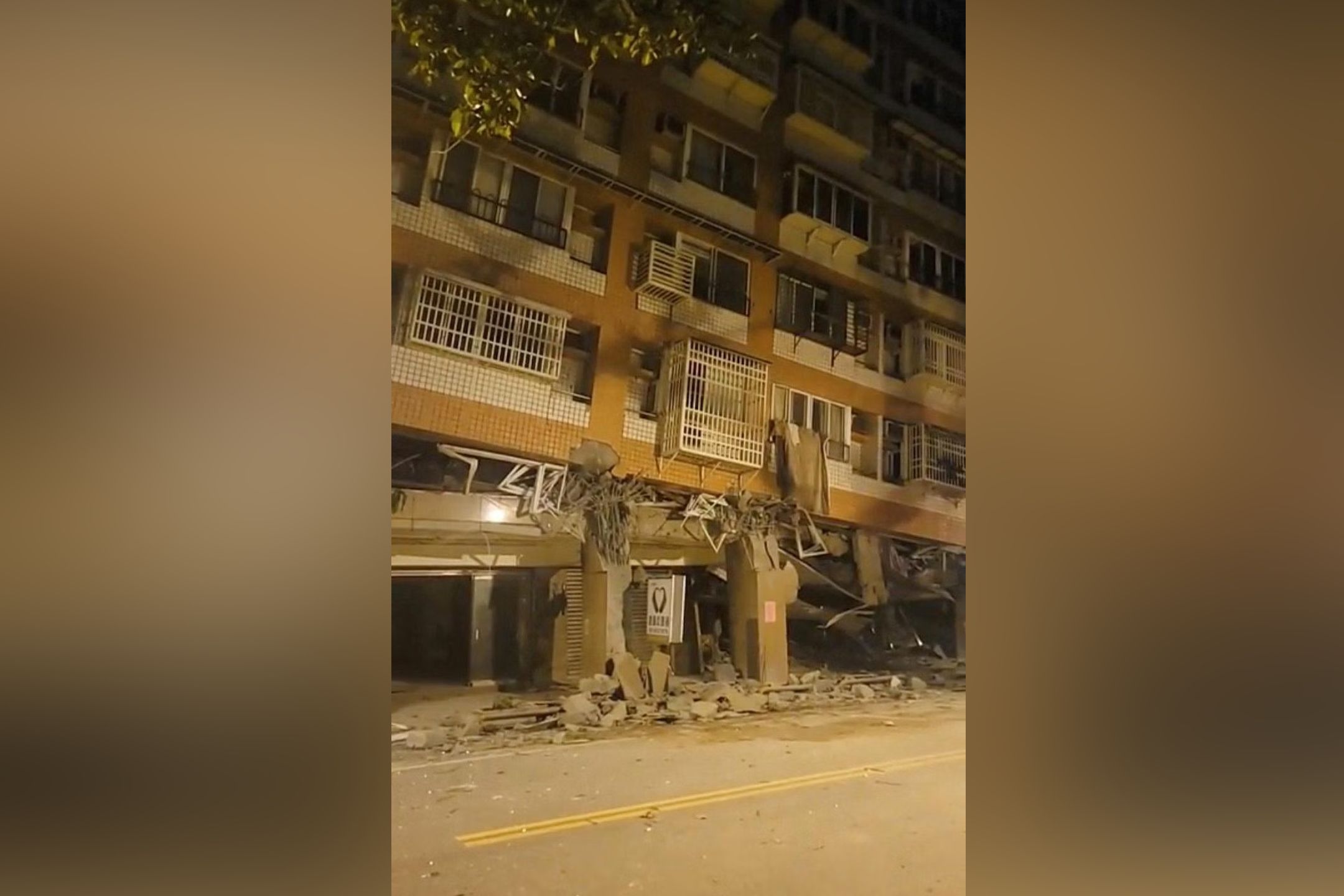 花莲凌晨两起6级地震  2大楼倾斜倒塌暂无伤亡