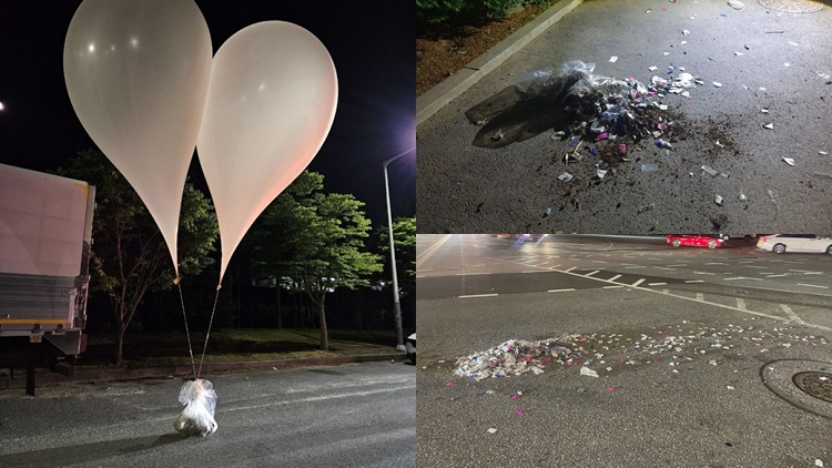 疑不满韩宣传气球飘扬 朝投放粪便气球报复