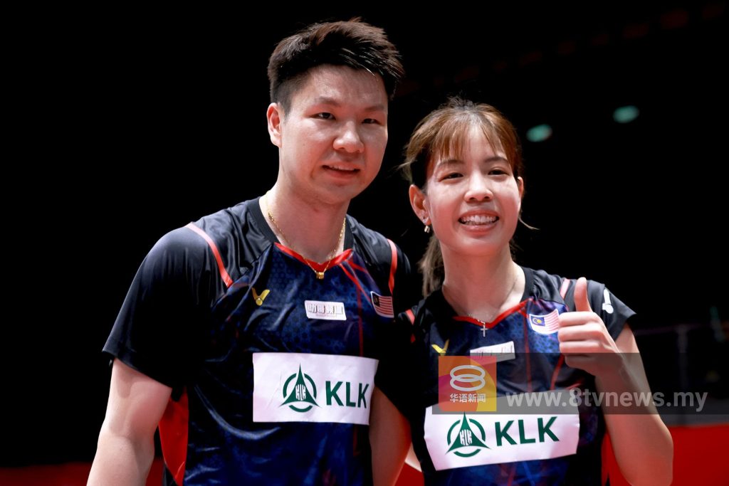“夫妻档”吴埙阀与赖洁敏，收获5月初婚后的首个冠军。——照片：NSTP