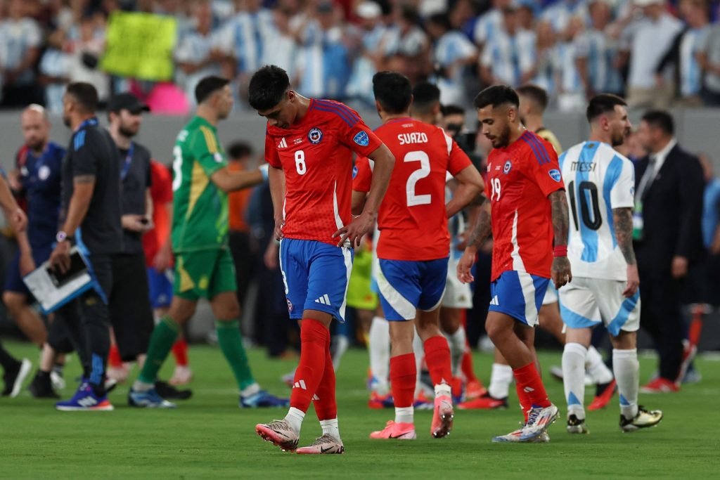 智利两轮比赛后只得1分，表现不如预期。——照片：路透社