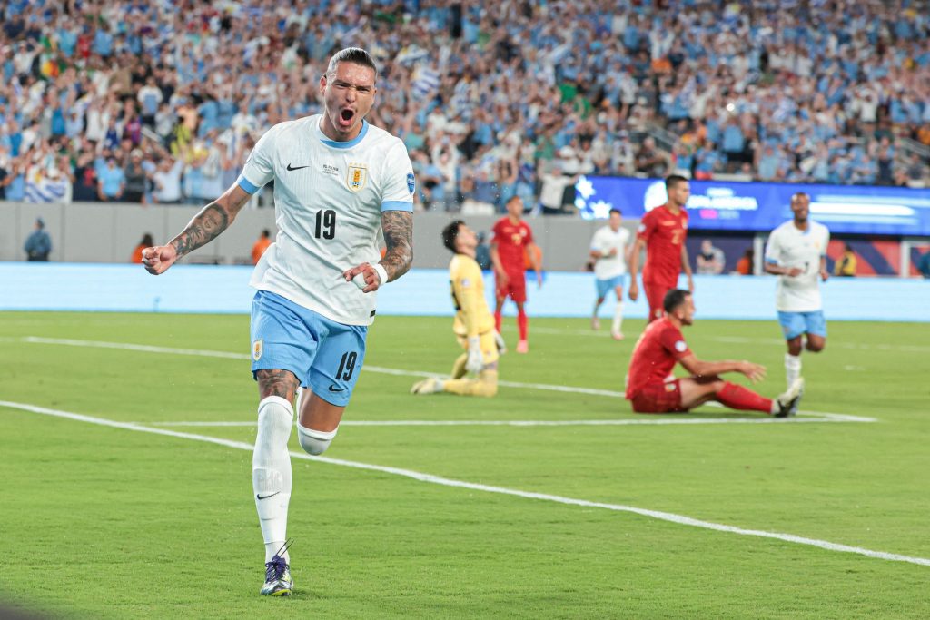 乌拉圭两仗6分，晋级在望。——照片：Vincent Carchietta-USA TODAY Sports