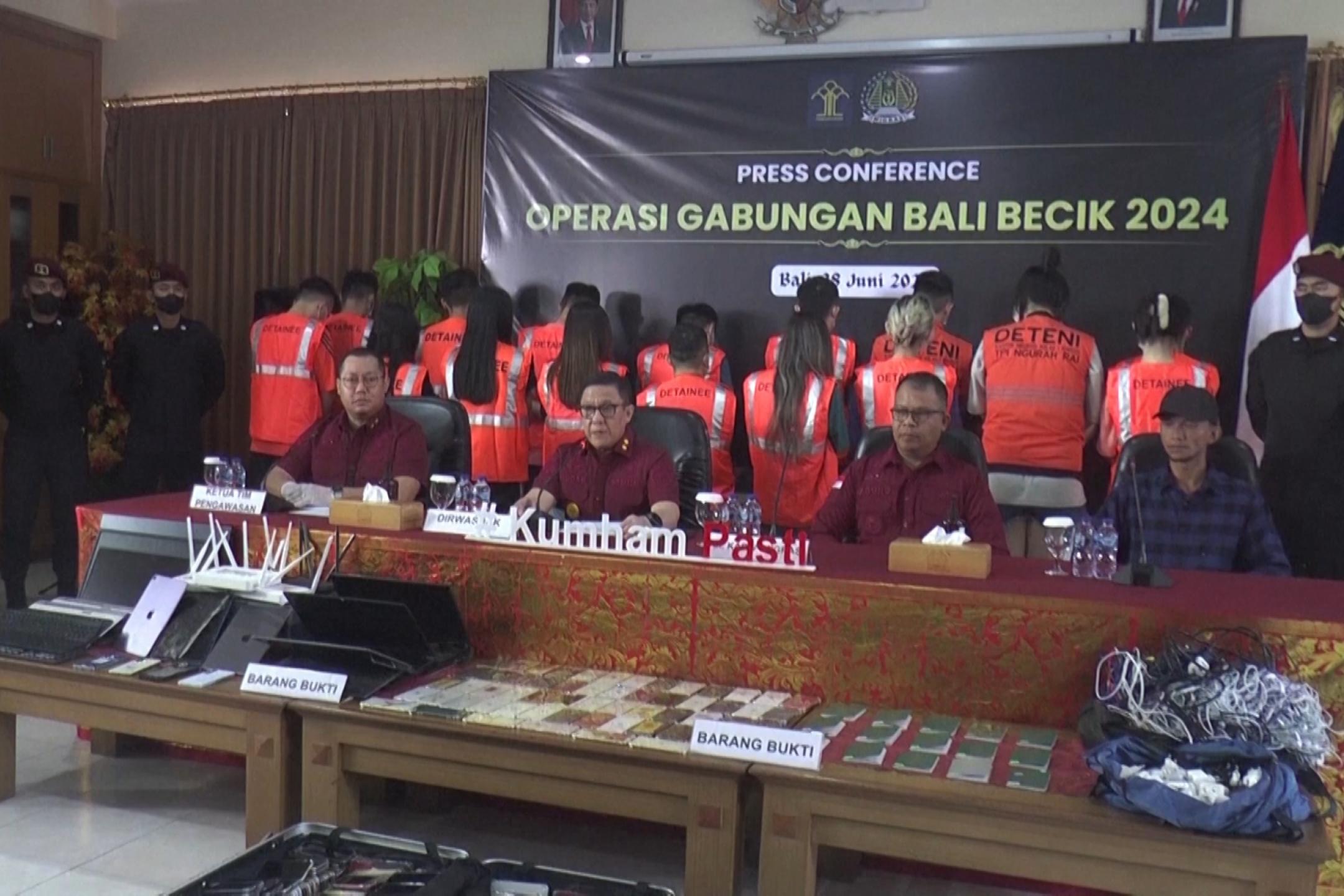 印尼捣破网络犯罪据点 逮103嫌犯含大马公民