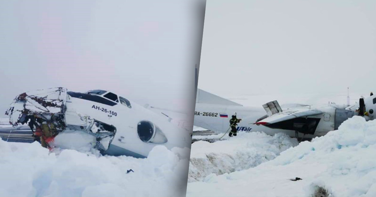 俄罗斯客机迫降北极断两截  41人奇迹生还