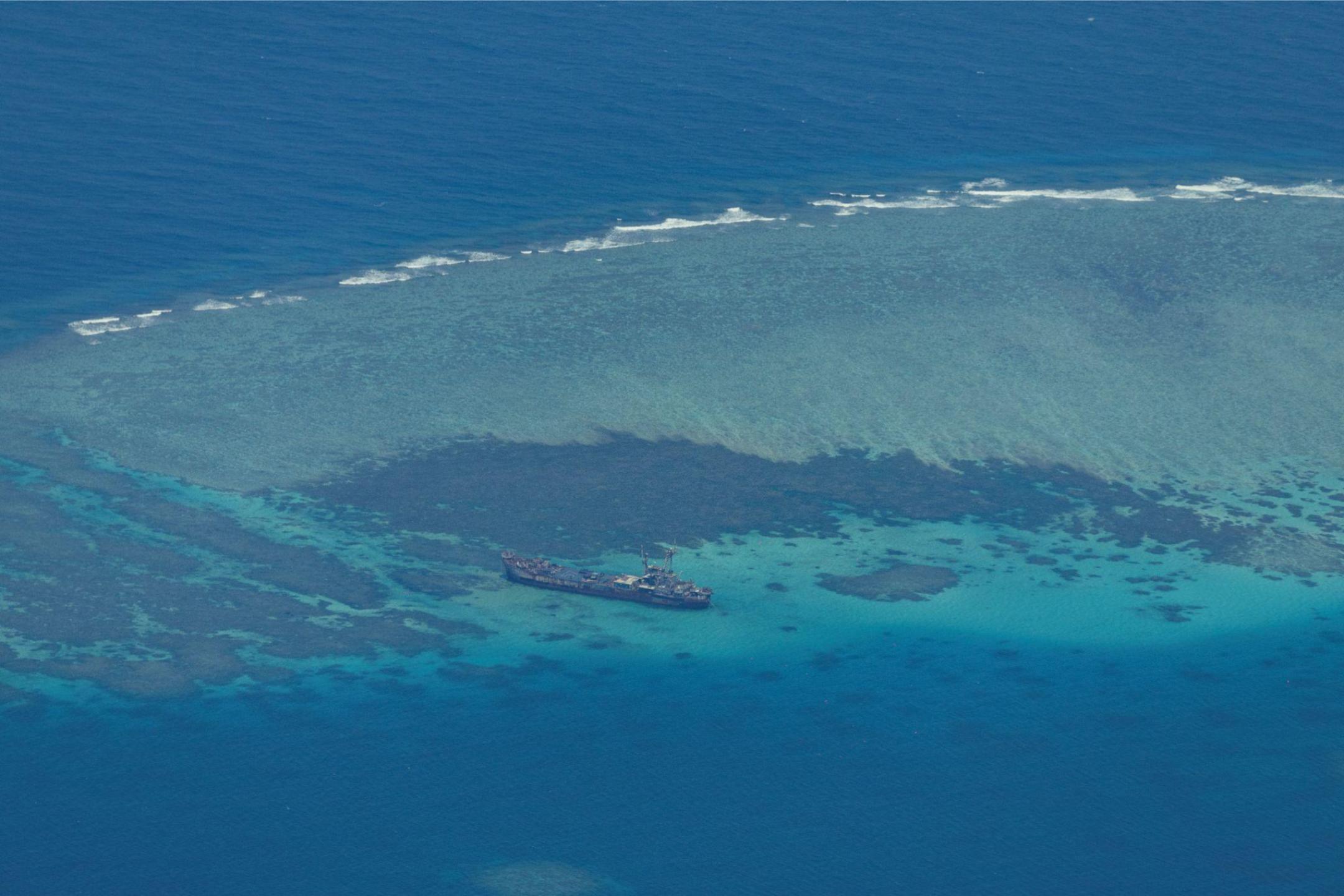 抨菲海警船非法滞留仙宾礁  中国坚决捍卫海洋权益