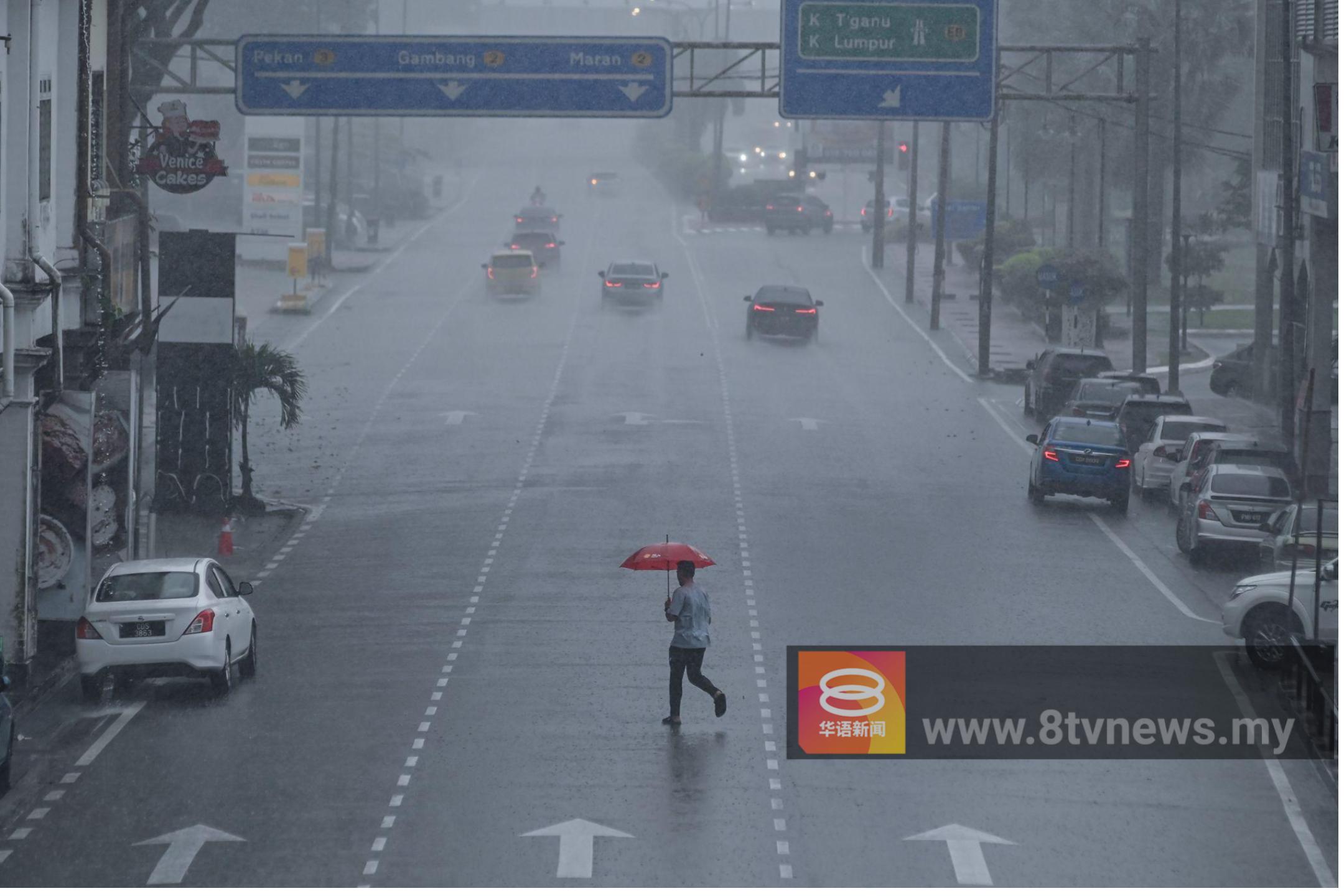 气象局发雷雨预警 全国6州多地受影响至1PM